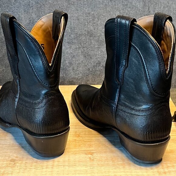 Tecovas “The Casey” Women’s Booties – Midnight Lizard | Size 6B - Picture 4 of 6